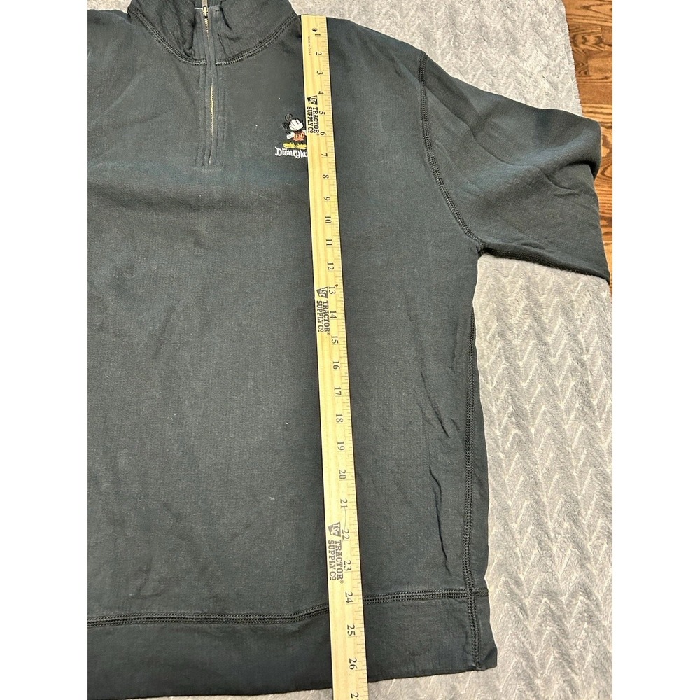 Disneyland Mens Medium Pullover Waffle 1/4 Zip Mickey Mouse Disney Parks - Picture 4 of 6